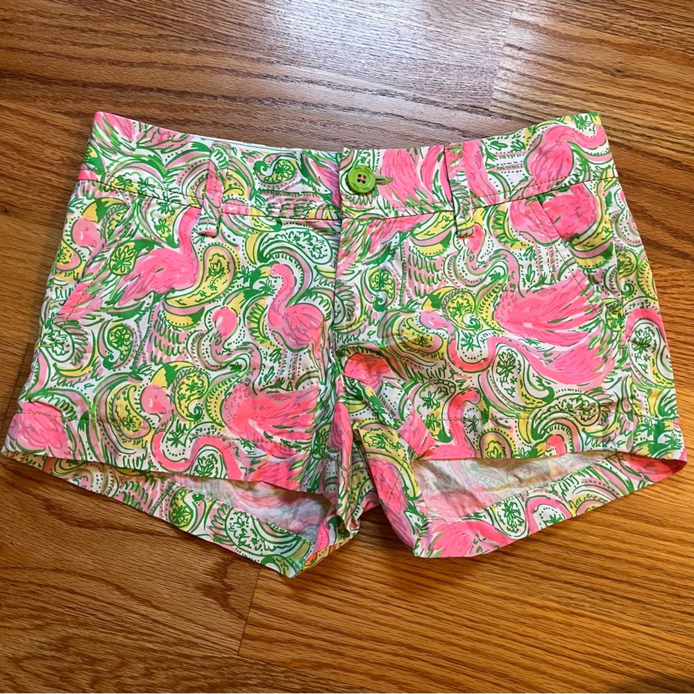 Lilly Pulitzer the Walsh short flamingo print size 00